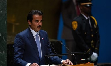 Qatar’s emir calls for support to Palestinians in UN speech