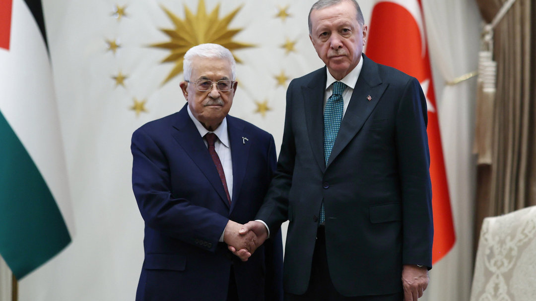 ERDOĞAN, FİLİSTİN DEVLET BAŞKANI MAHMUD ABBAS İLE GÖRÜŞTÜ