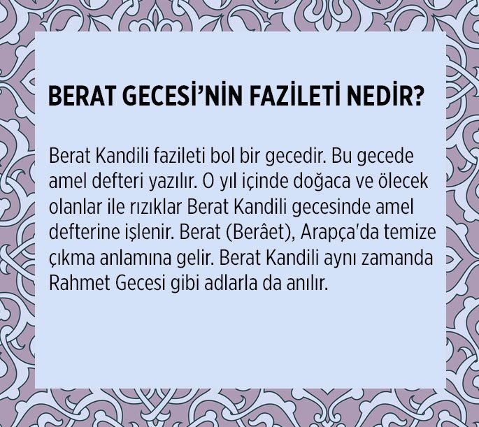 BERAT GECESİ’NİN FAZİLETİ NEDİR?