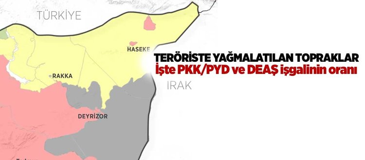 Suriye’nin yüzde 37’si PKK/PYD ile DEAŞ işgalinde