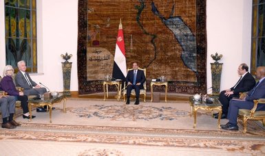 Egypt's Sisi meets CIA chief, calls for Gaza cease-fire