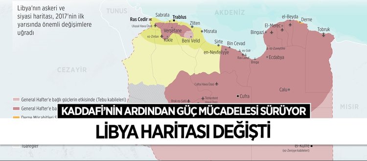 Libya haritası değişti