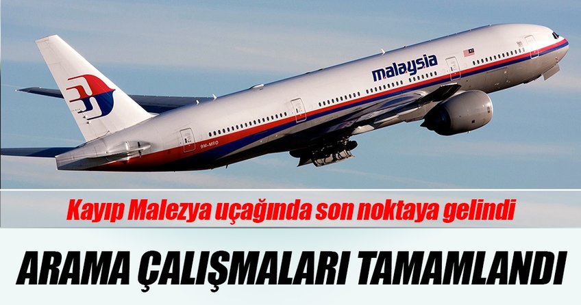Kayıp Malezya uçağı artık aranmayacak