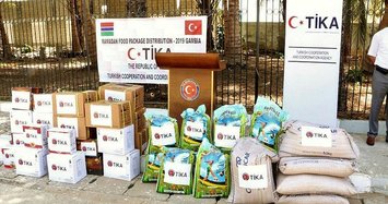 Turkish aid agency TIKA distributes food packages in Gambia