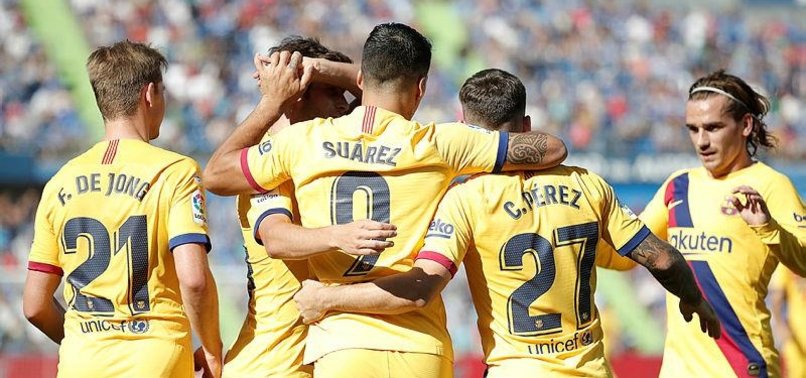 BARCELONA BEAT GETAFE TO END STRUGGLES ON THE ROAD