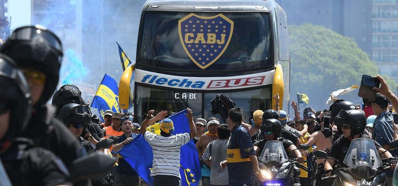 BOCA JUNIORS PLAYERS SICK AND INJURED AFTER BUS ATTACK