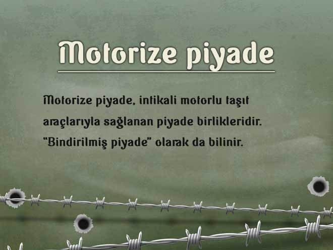 Motorize piyade