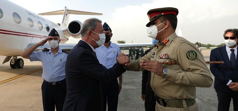 Turkish Defense Minister Hulusi Akar meets Pakistani army chief