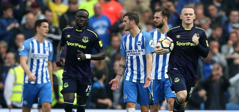 LATE ROONEY PENALTY RESCUES DRAW FOR EVERTON AT BRIGHTON