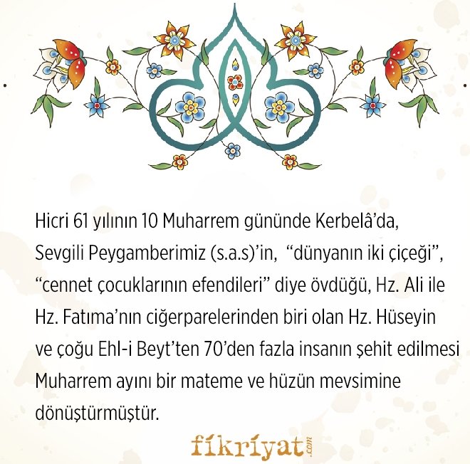 MUHARREM AYINDA NE OLDU?