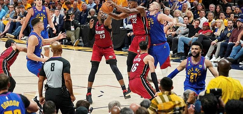 Denver Nuggets dominate Miami Heat 104-93 in first game of NBA Finals
