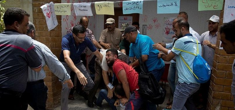 PALESTINE REFUGEE AGENCY STAFFERS IN GAZA CALL STRIKE