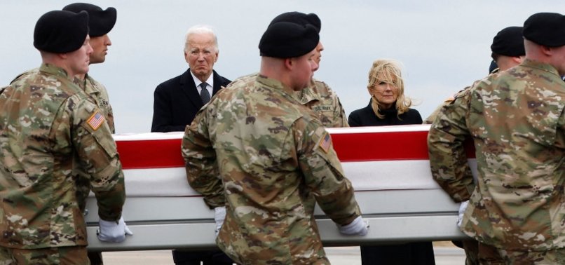 US PRESIDENT ATTENDS DIGNIFIED TRANSFER OF 3 US SERVICE MEMBERS KILLED IN JORDAN DRONE ATTACK