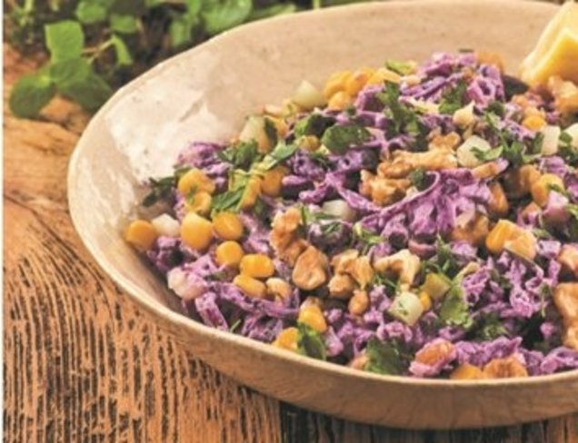 Sotelenmiş Mor Lahana Salatası