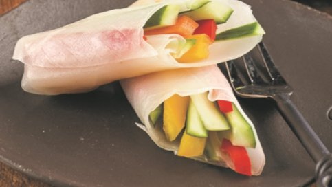 Çiğ Sebzelerle Spring Roll