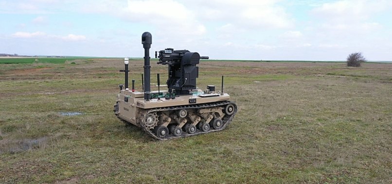 Unmanned ground vehicle BARKAN is on field with its new weapon