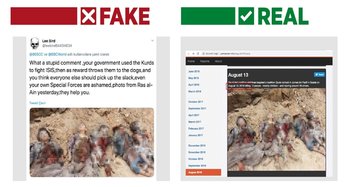 Pro-YPG/PKK accounts share fake social media contents to slander Turkey's Operation Peace Spring in northeastern Syria