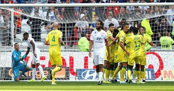 Lyon's winless streak stretches to seven with Nantes defeat
