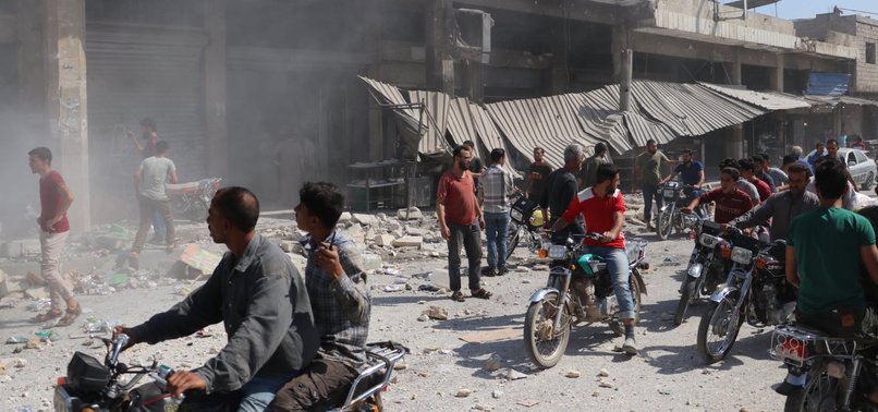 ASSAD REGIME, RUSSIA AIRSTRIKES KILL 5 IN SYRIAS IDLIB