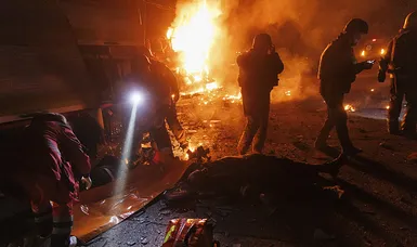 Russian strike on Kharkiv kills six