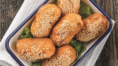 Susamlı Kırmızı Mercimek Kroket