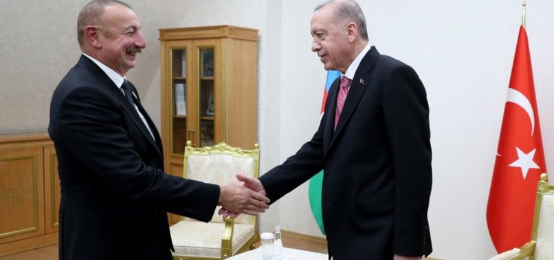 TURKISH PRESIDENT DISCUSS REGIONAL PEACE WITH AZERBAIJANI COUNTERPART