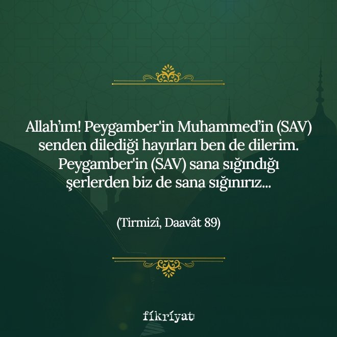 KADİR GECESİ OKUNABİLECEK DUA