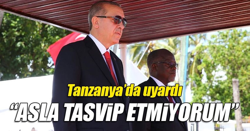 Cumhurbaşkanı Erdoğan ve Tanzanya Cumhurbaşkanı Magufuli ile ortak basın toplantısı düzenledi