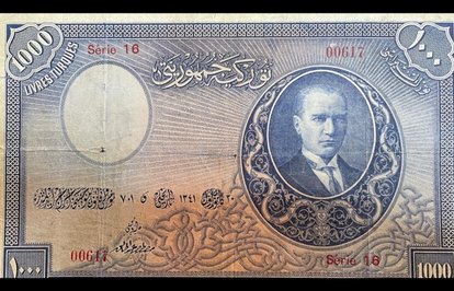 İşteTürkiyeninendeğerlibanknotu