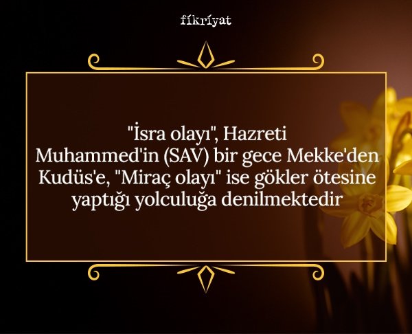 Miraç kandili oruç tutulur mu?