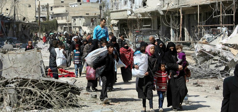 THOUSANDS FLEE FROM SEVERITY TO UNKNOWN FROM EASTERN GHOUTA