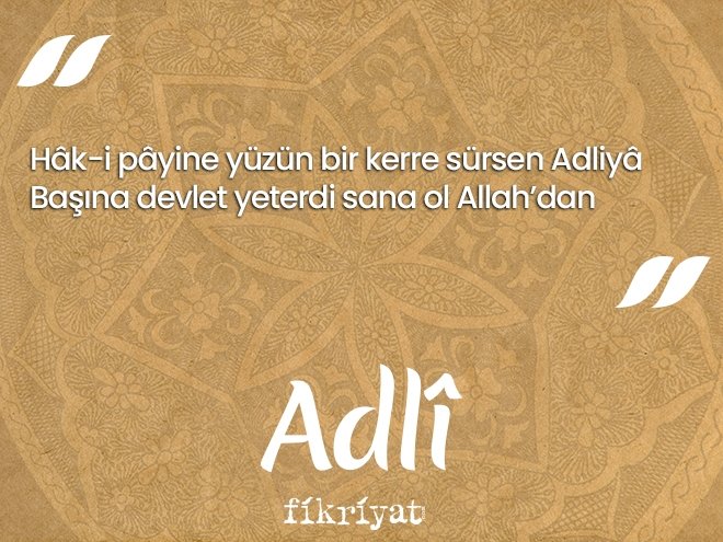 Adlî Divanı’ndan seçmeler