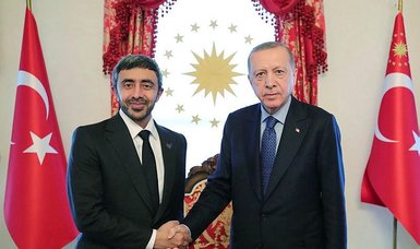 Erdoğan receives foreign ministers of UAE, Poland and Romania