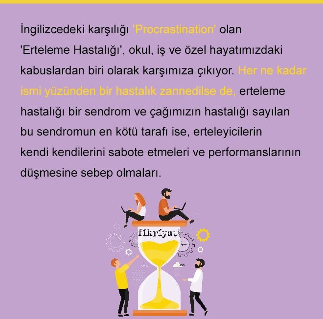 ERTELEME BİR HASTALIK DEĞİL SENDROM