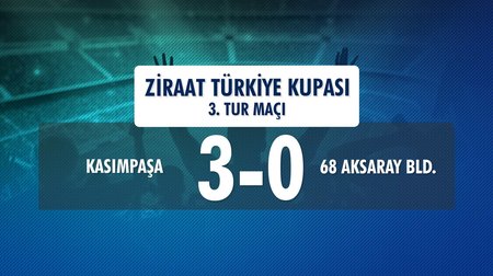 Kasımpaşa 3 - 0 68 Aksaray Bld. (Ziraat Türkiye Kupası 3. Tur Maçı) 