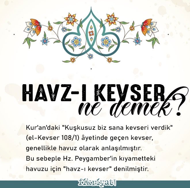 HAVZ-I KEVSER NE DEMEK?