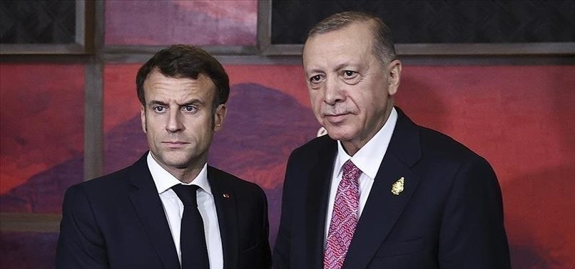 TURKISH, FRENCH PRESIDENTS DISCUSS ISRAEL-PALESTINE CONFLICT
