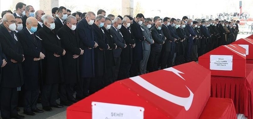 STATE CEREMONY HELD FOR MARTYRS FROM CRASH IN TURKEY