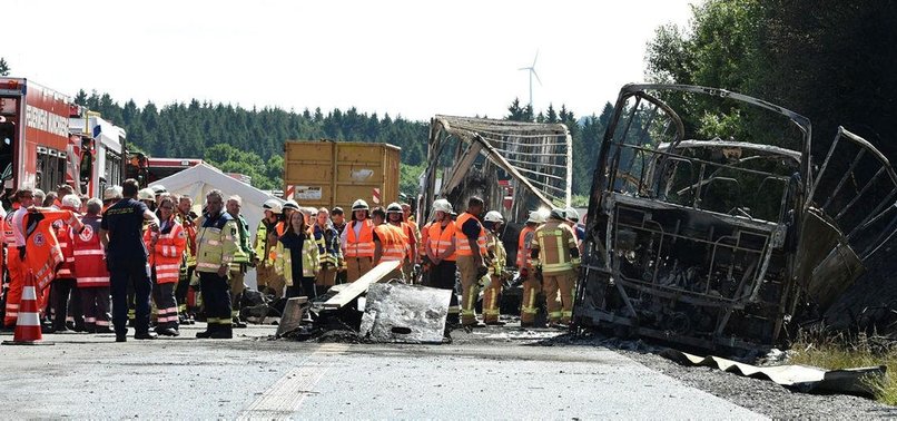 THE BUS ACCIDENT IN GERMANY LEAVES 18 DEAD, 30 INJURED