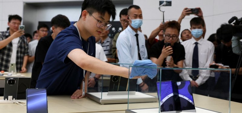 Huawei's tri-foldable phone stirs Chinese pride but $2,800 price tag panned