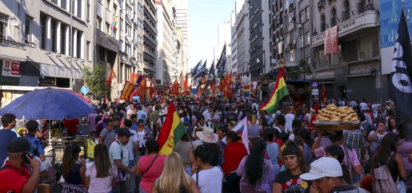 PROTESTS IN ARGENTINA OVER COUP IN BOLIVIA