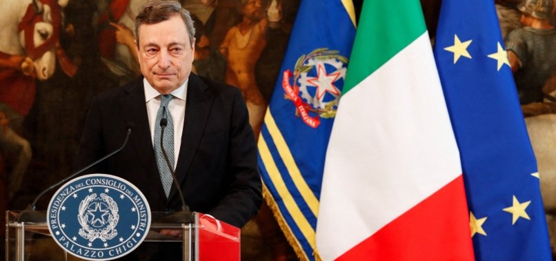 ITALIAN PM DRAGHI SAYS HE WOULD STEP DOWN IF PARTIES QUIT COALITION