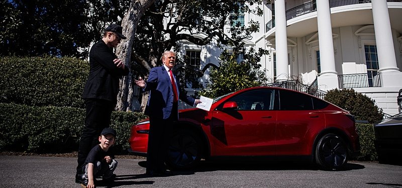 Trump talks up Tesla in White House show of support for Musk