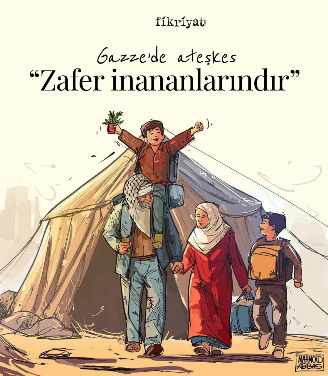 Soğuk, açlık, bombalar Zafer Gazze’nin dedi