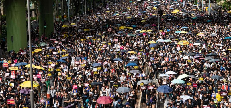 HONG KONGERS STAGE PROTEST TO DEMAND INQUIRY INTO POLICE VIOLENCE