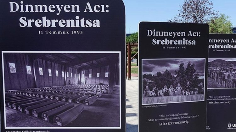 ’Dinmeyen Acı: Srebrenitsa’ sergisi, Hasköy Kültür ve Gösteri Merkezi’nde ziyarete açıldı