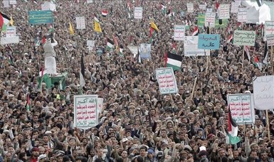 Houthis report over 150 rallies across Yemen in support of Gaza