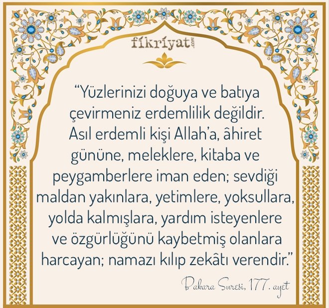 İSLAM’IN ŞARTLARI İLE İLGİLİ AYET