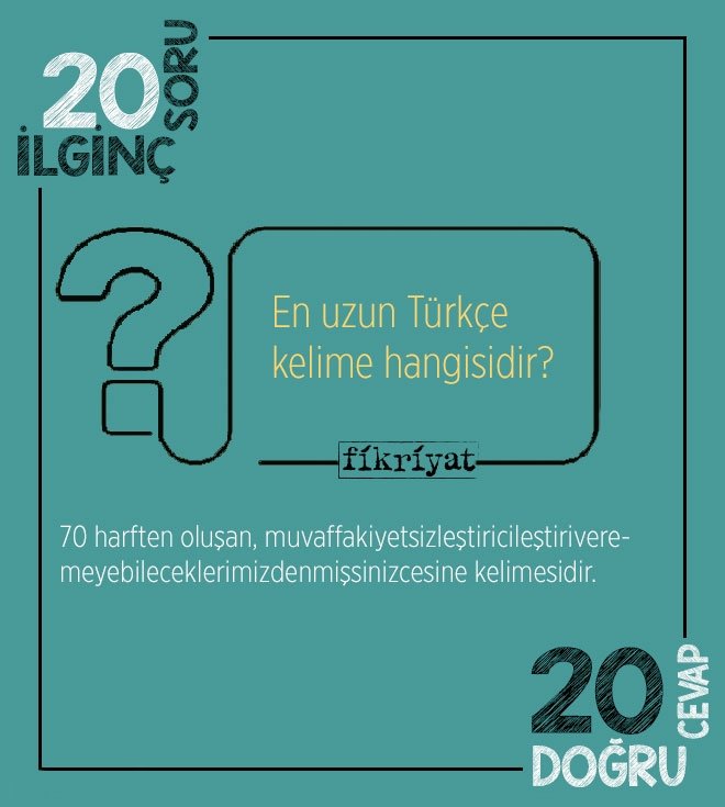 En uzun Türkçe kelime hangisidir?