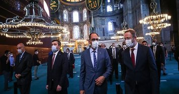 Turkish spokesman, 30 envoys visit Hagia Sophia Mosque